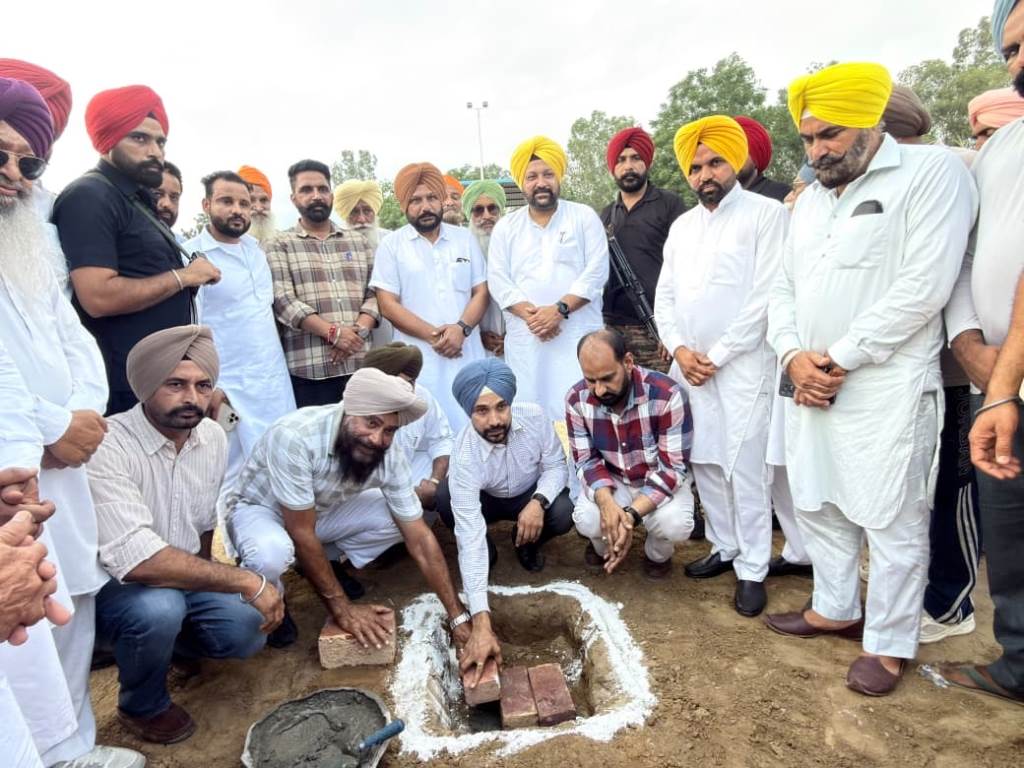 OSD Sukhveer Singh Lays Foundation for 1 Crore Hockey Astroturf at Village Mimsa